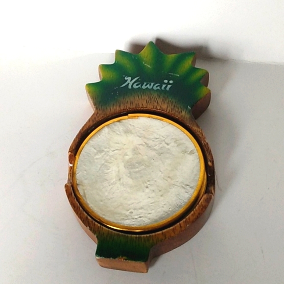 Capiz shell and painted wood Hawaii souvenir coaster set - Picture 1 of 11